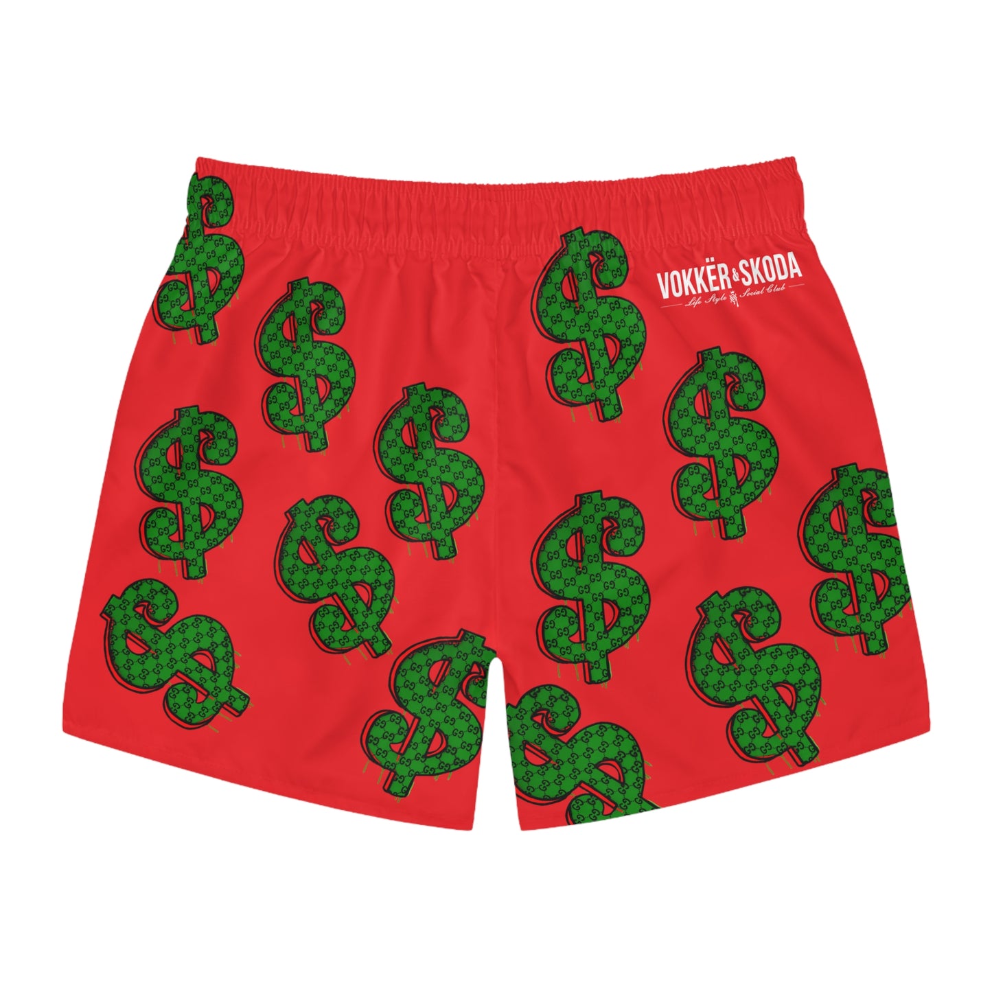 Money Swim Trunks RED