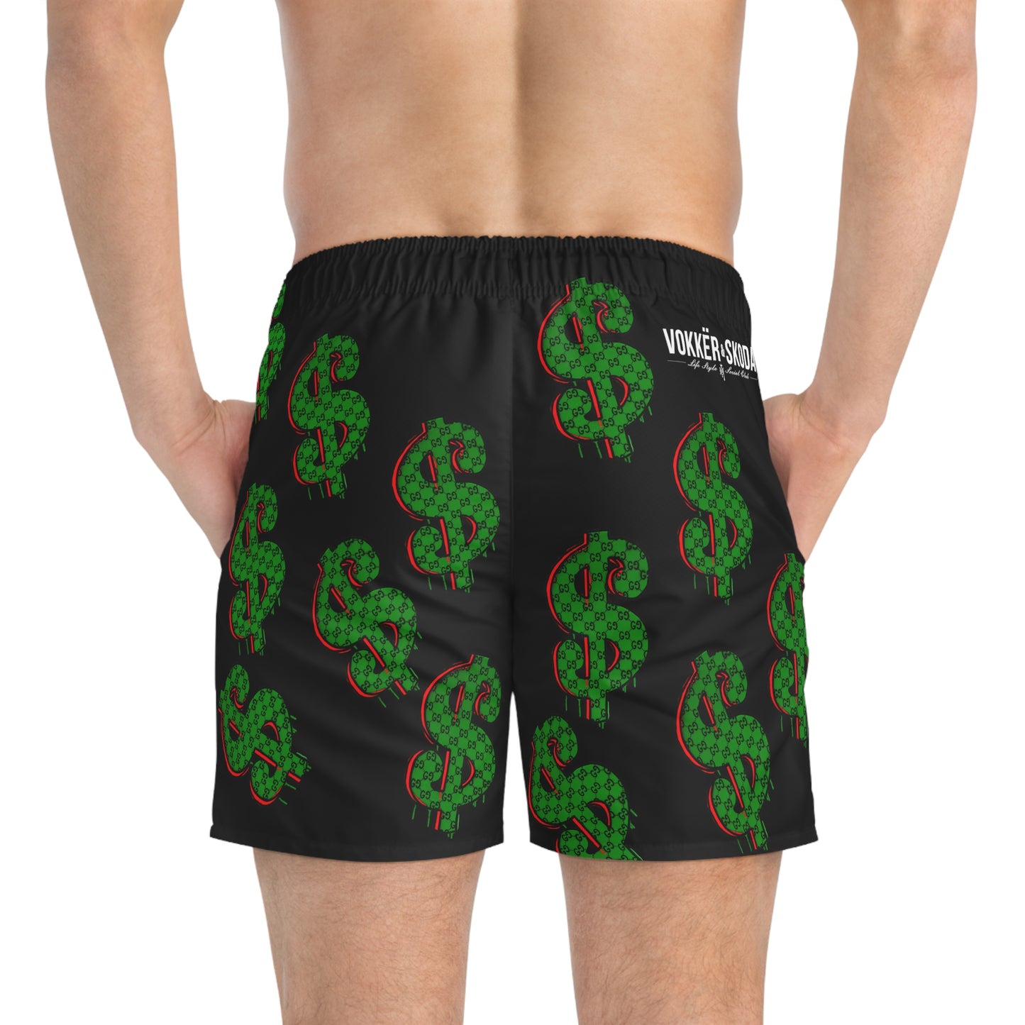 Money Swim Trunks BLACK