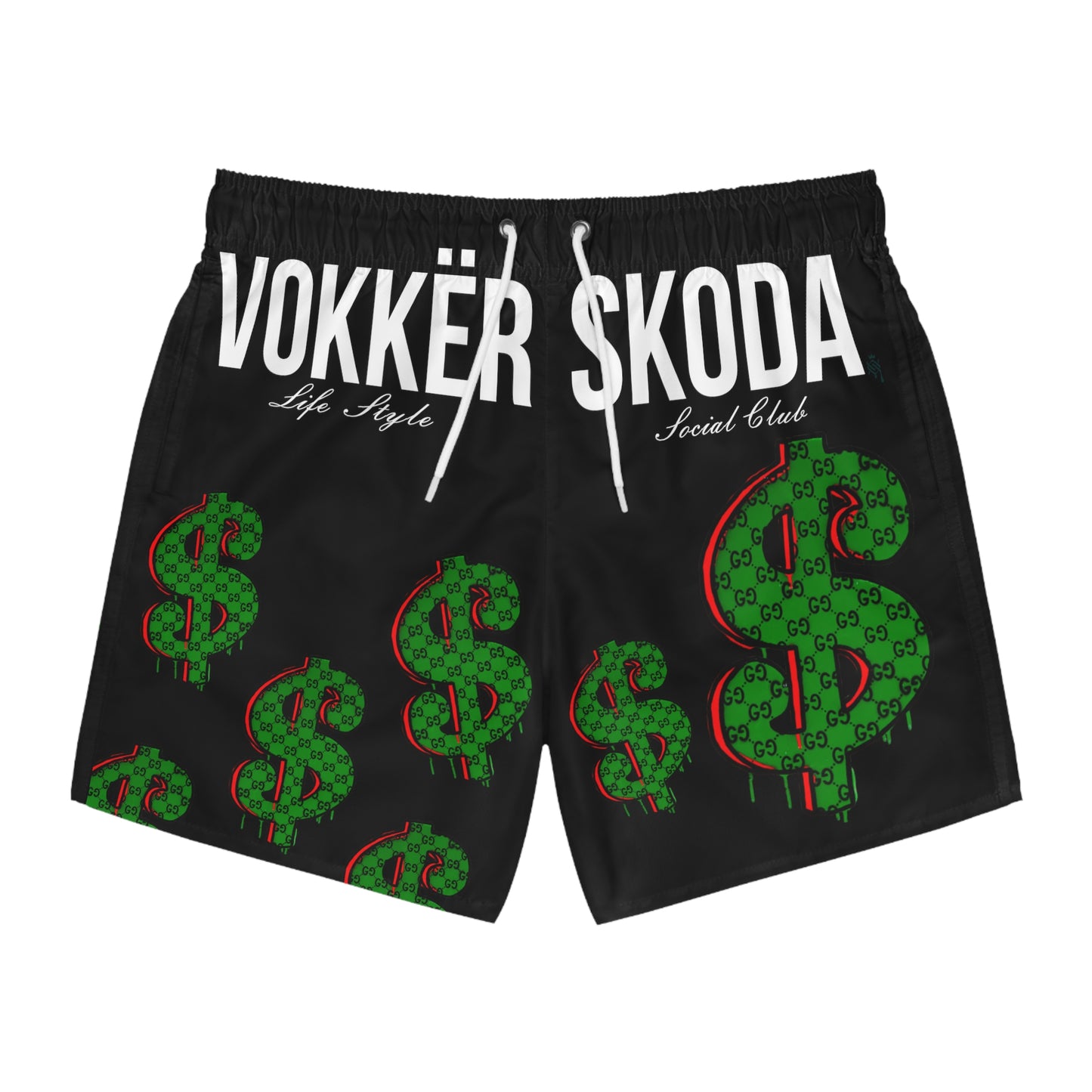 Money Swim Trunks BLACK