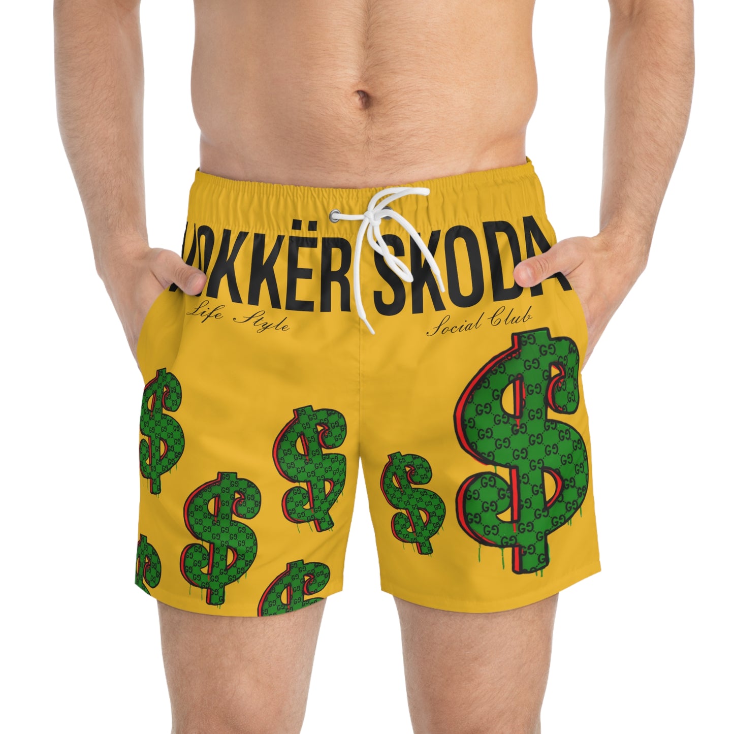 Money Swim Trunks Yellow