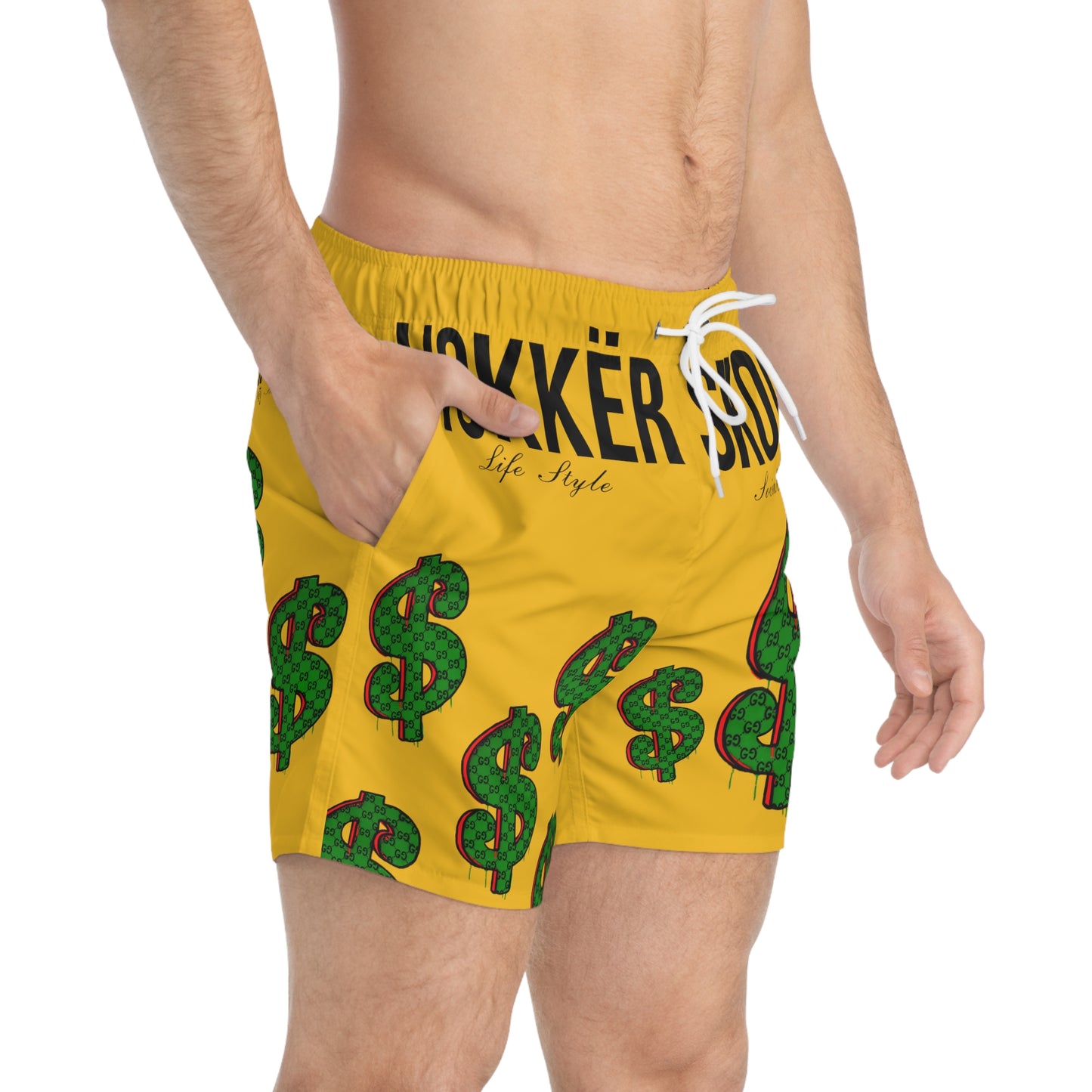 Money Swim Trunks Yellow