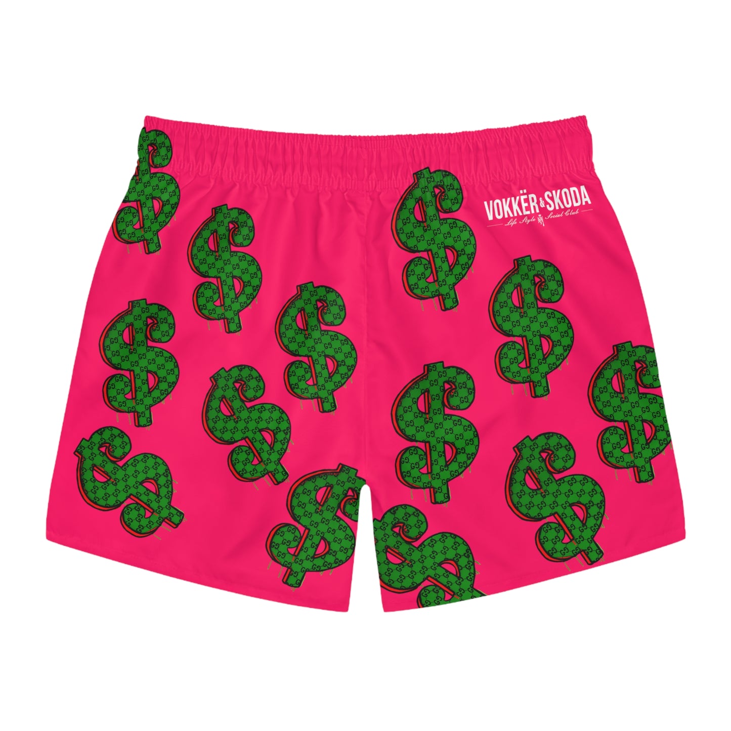 Money Swim Trunks PINK - Vokkër & Skoda