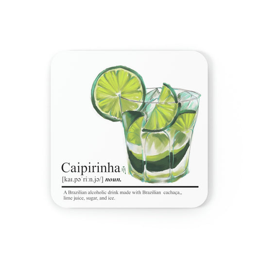 Cork Coaster Caipirinha