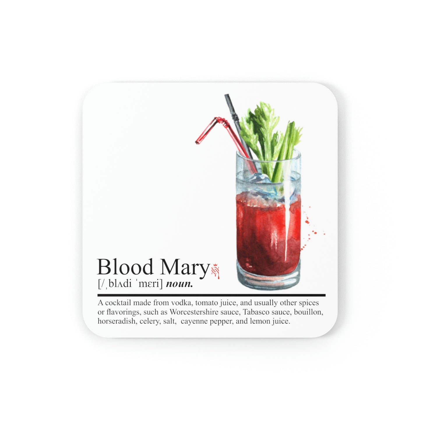 Cork Coaster Bloody Mary