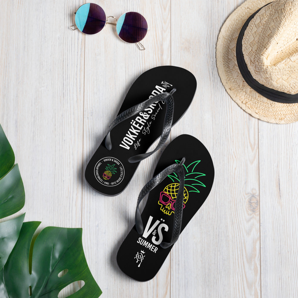 Flip-Flops Skull pineapple caveira abacaxi chinelo