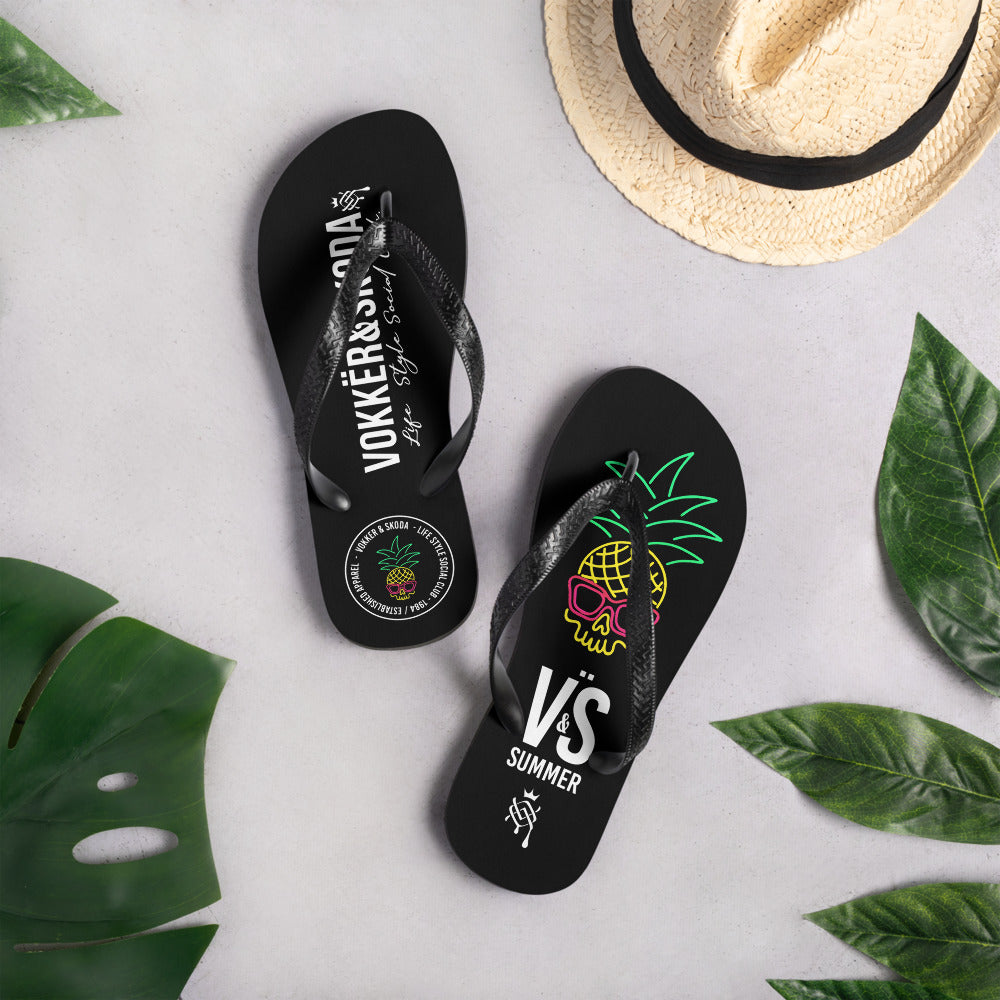 Flip-Flops Skull pineapple caveira abacaxi chinelo