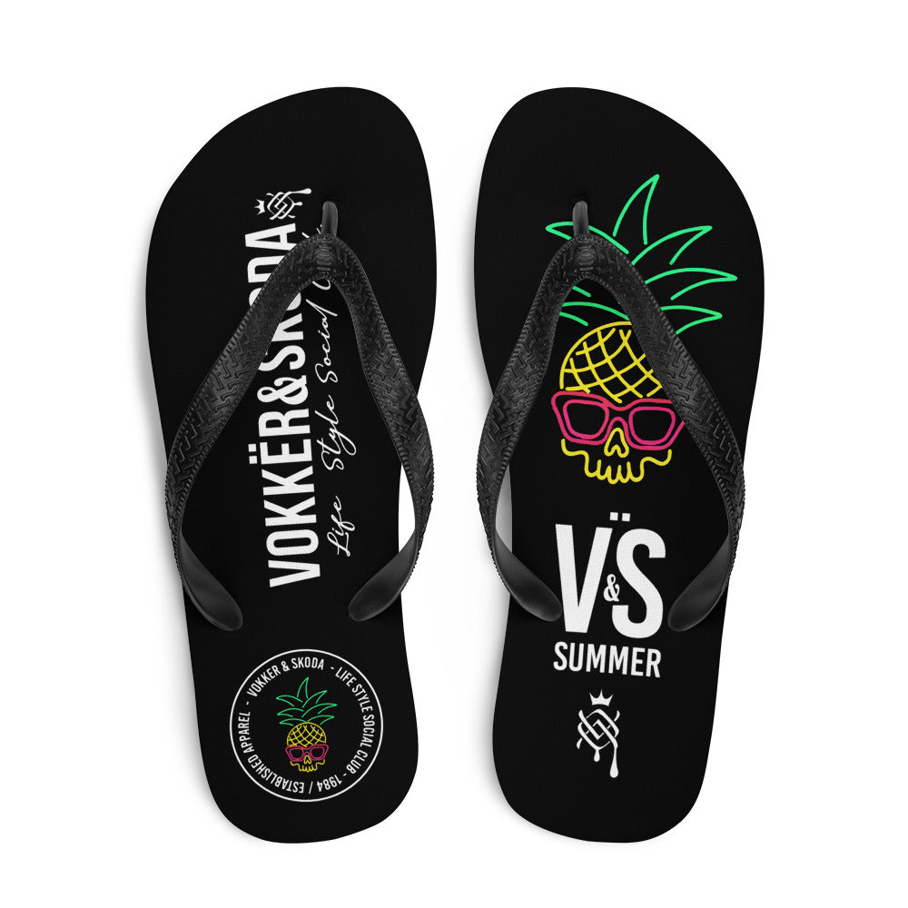 Flip-Flops Skull pineapple caveira abacaxi chinelo